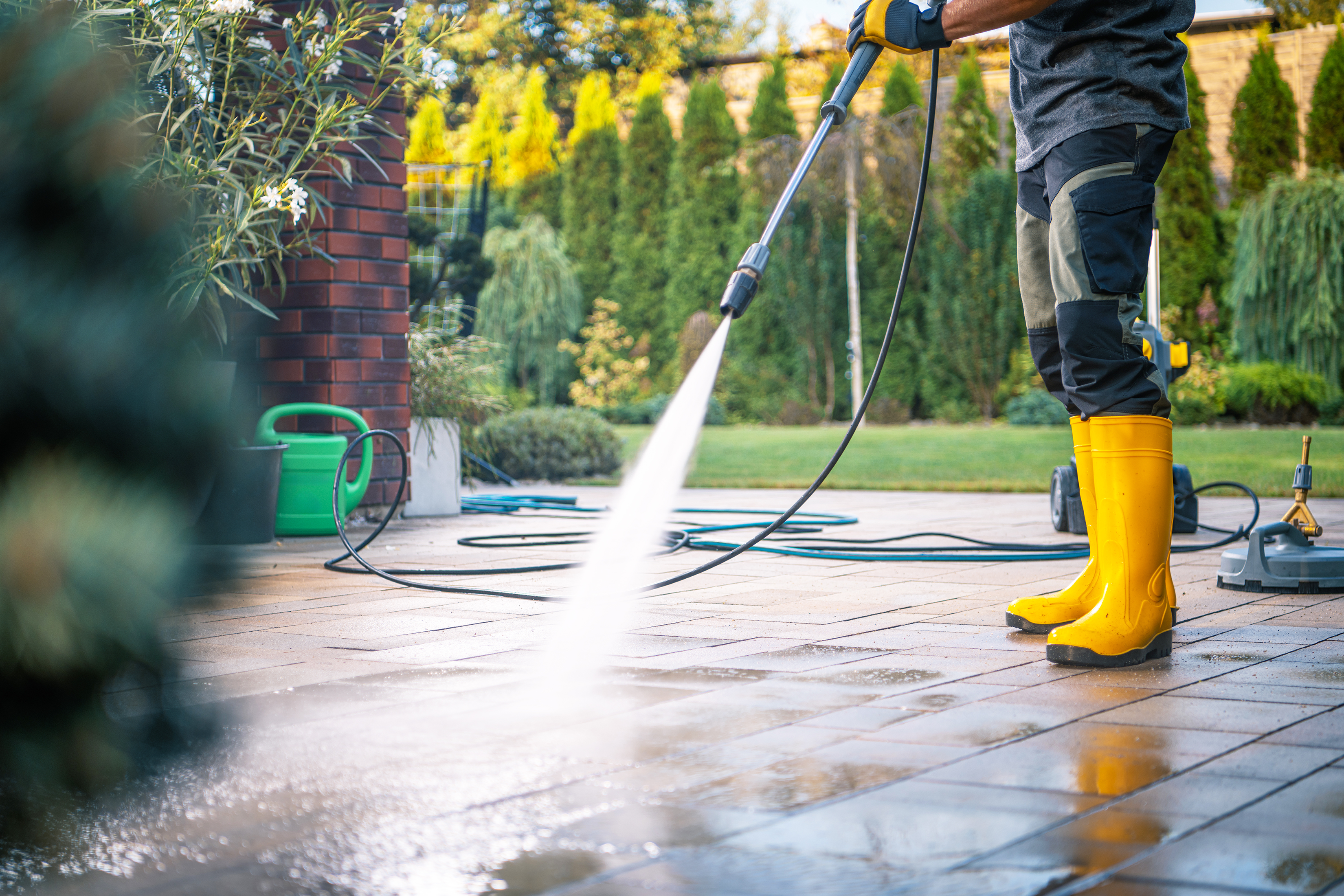 Pressure washing service